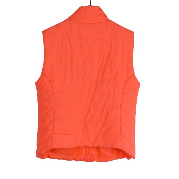 Aeropostale Women's Peach Pink Puffer Vest Large Sleeveless Jacket Large - Picture 2 of 5